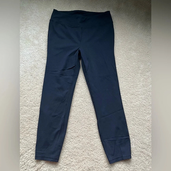 ✨J.Crew Women’s Black Leggings - Size L - Polyamide/Spandex - VGUC - Picture 1 of 6